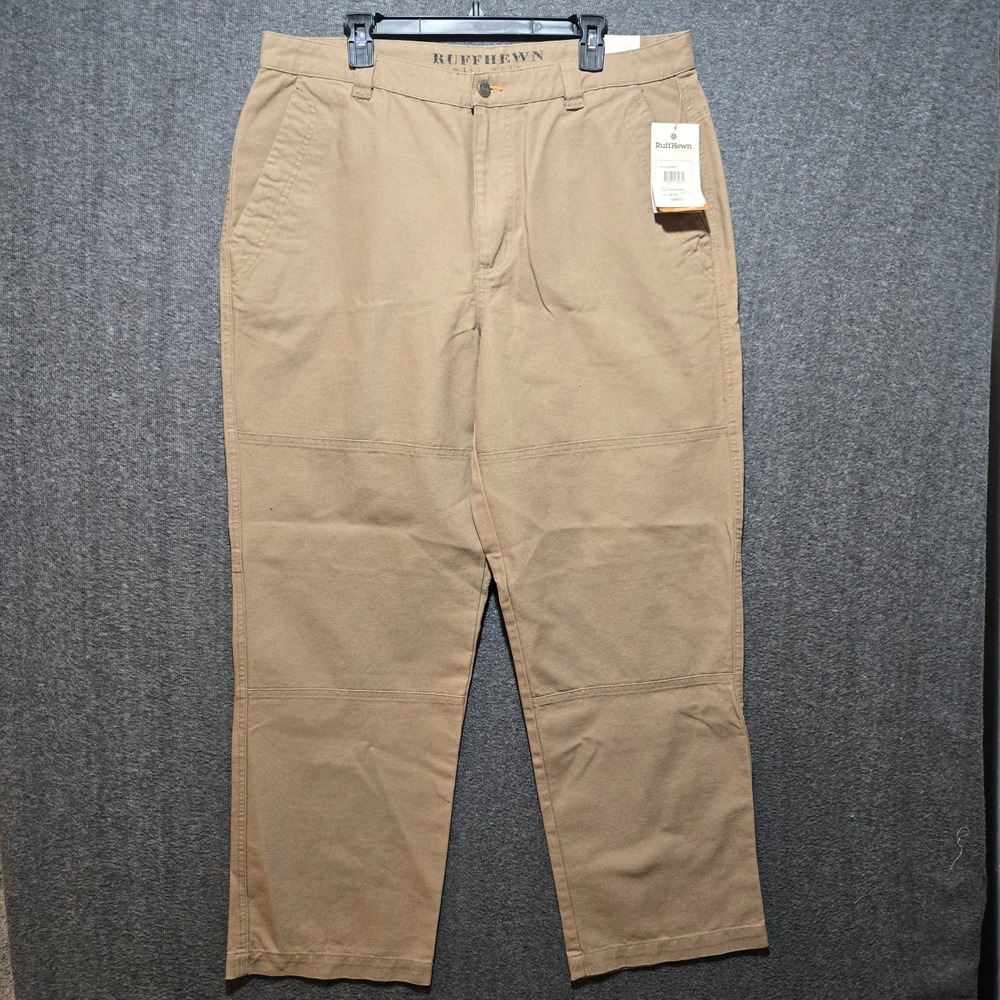 Ruff‎ Hewn Men's Territory Chino Pants Rugged Performance Sz 38x32 Light Brown